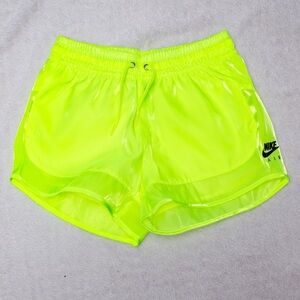 Nike Women's Vibrant Lime Athletic Shorts